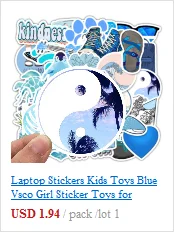 Stickers Kids Toys Laptop Motorcycle Space Unicorn Sticker Scrapbook Skateboard Graffiti Waterproof Stickers Pack 50pcs/Lot