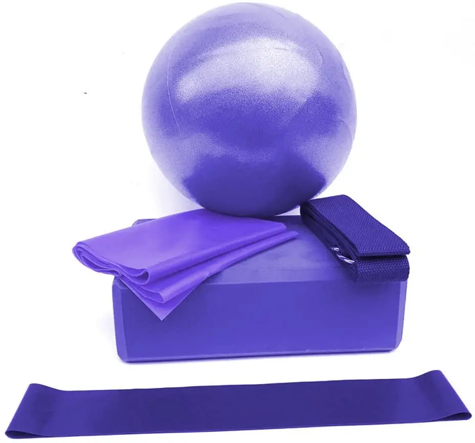 Мяч для упражнений мяч йоги фитнес оборудование костюм из пяти предметов