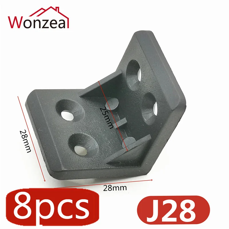 

Угловой кронштейн, нейлоновая пластиковая утолщенная угловая мебель, под прямым углом 90 градусов, детали для шкафа, угловой код