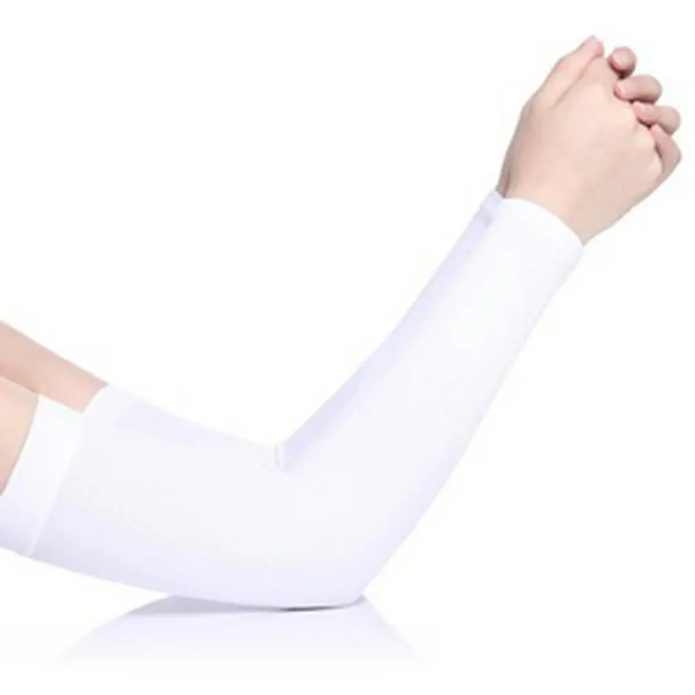 

1 Pair Men Women Arm Warmers Summer Arm Sleeves Sun UV Protection outdoor Drive Sport Travel Arm Warmers White Black Arm Cover