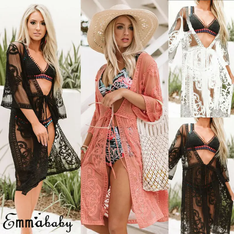 2019 модная женская вязаная накидка на бикини купальный костюм Пляжное платье топ
