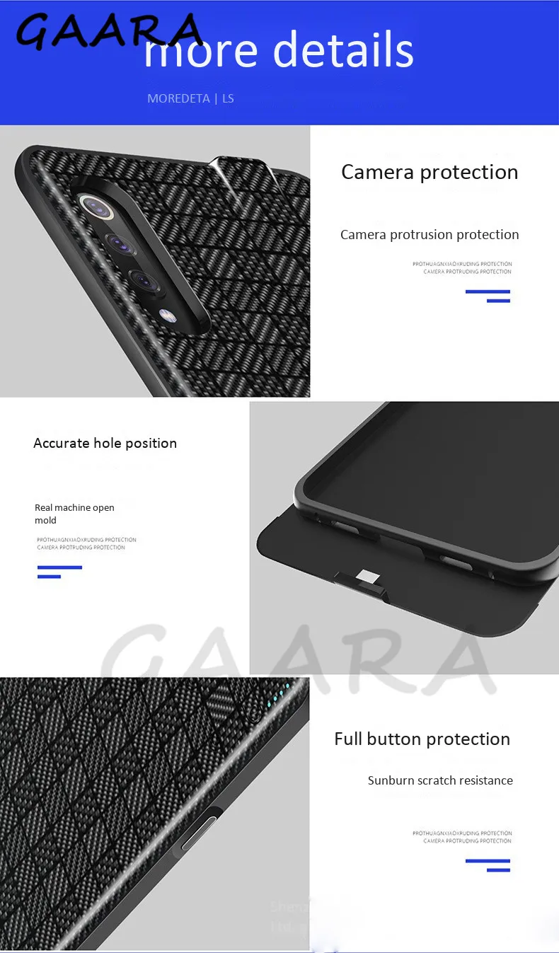 Для Xiaomi mi 9 чехол для зарядного устройства 5000 мАч power Bank etui mi 9 внешний блок питания чехол для зарядки для Xiaomi mi 9 чехол для аккумулятора