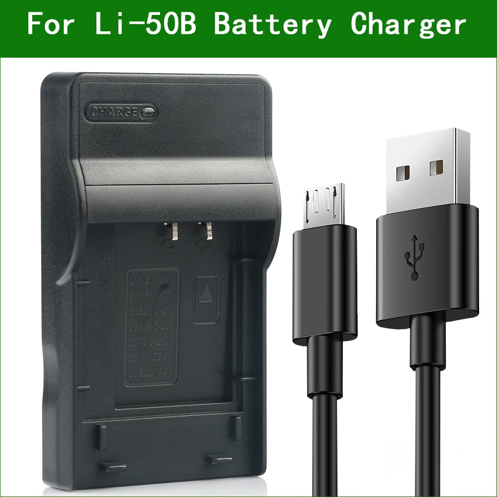 LANFULANG LI-50B LI50B Батарея (1 шт) и кабель с разъемом Micro USB для Зарядное устройство