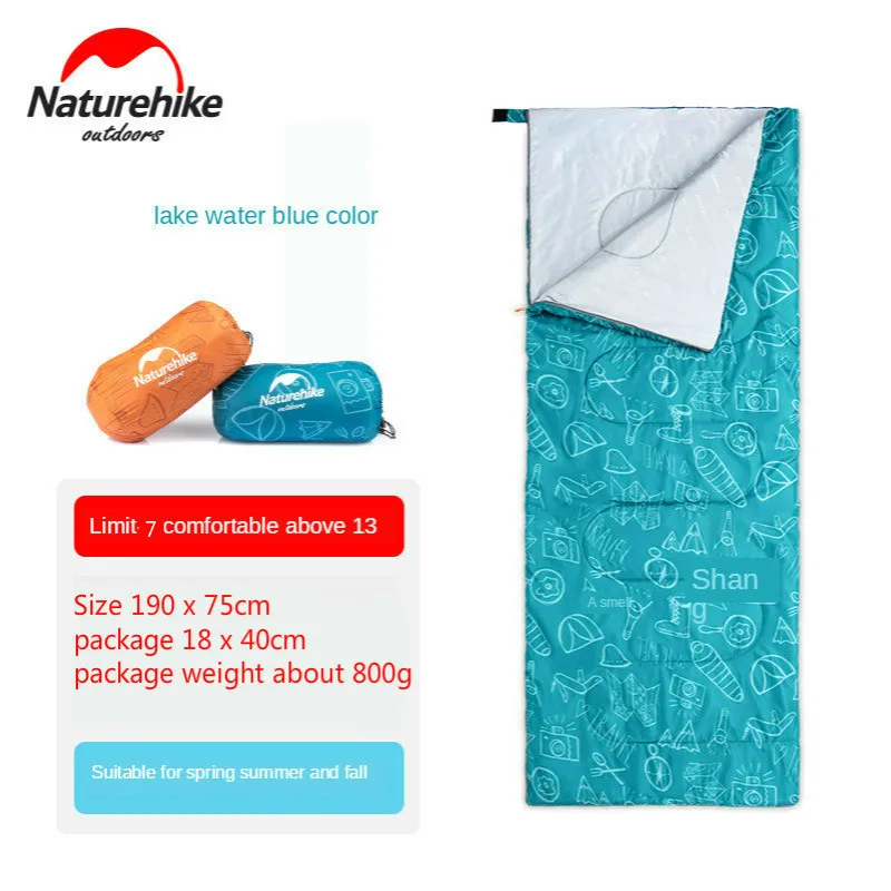 

Naturehike New S150 Outdoor Adult Camping Tent Spring Summer Autumn Envelope Cotton Sleeping Bag