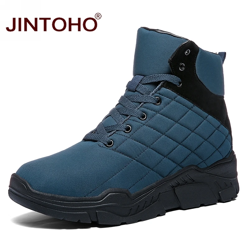 JINTOHO/Модная Мужская зимняя обувь повседневные зимние ботинки для мужчин