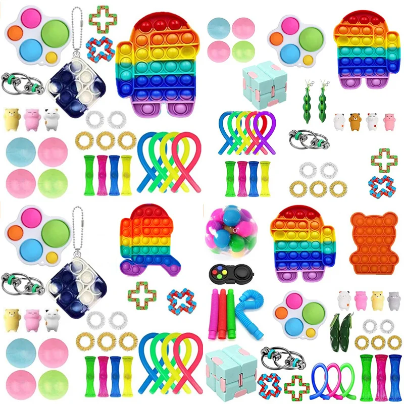 Sensory Toys Set Relieves Stress And Anxiety Fidget Toy For Children Adults Special Toys Assortment For Birthday Party Gifs
