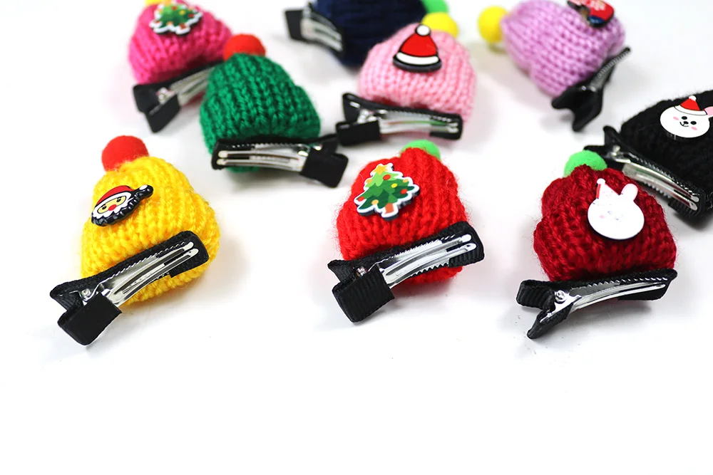 10 шт. товары для домашних животных рождественские аксессуары волос собак Санта