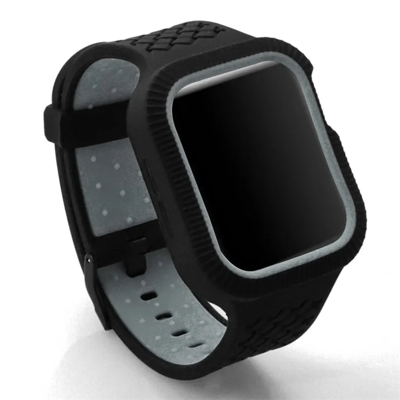 Плетеный чехол+ ремешок для apple watch band pulseira apple watch 5 4 band 44 мм/40 мм iwatch band series 5 4 correa браслет ремень