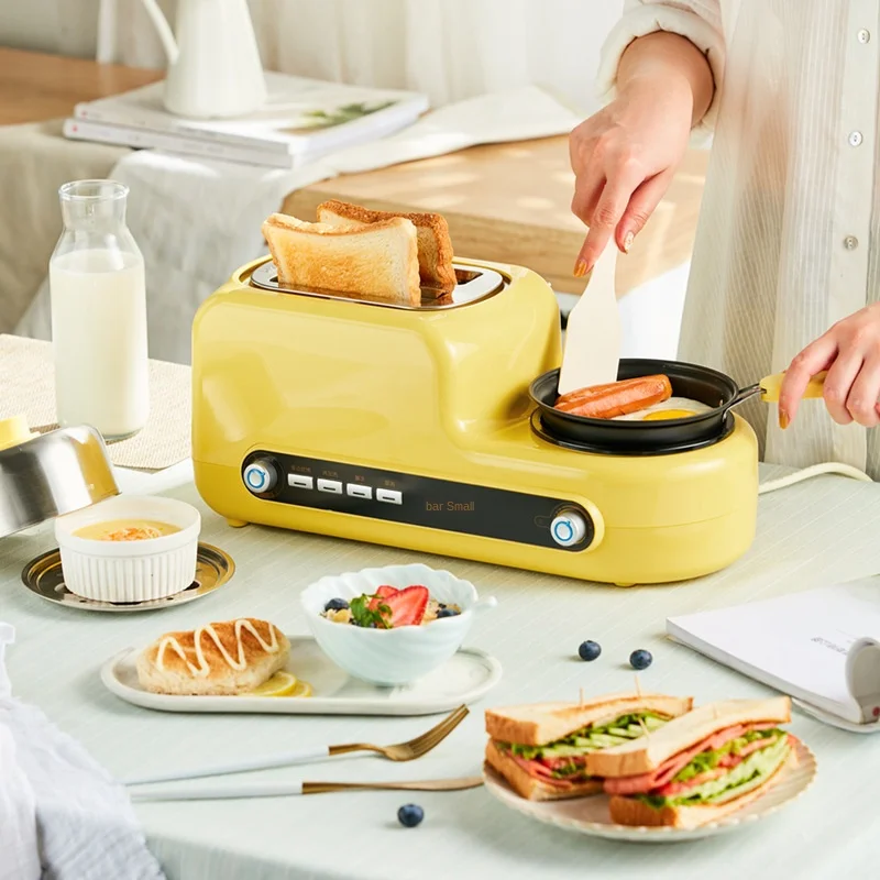 Kaufen 220V Hause Multifunktionale Frühstück Maschine Toaster Fried Egg Gedämpfte Brot Gedämpfte Ei Frühstück Maschine