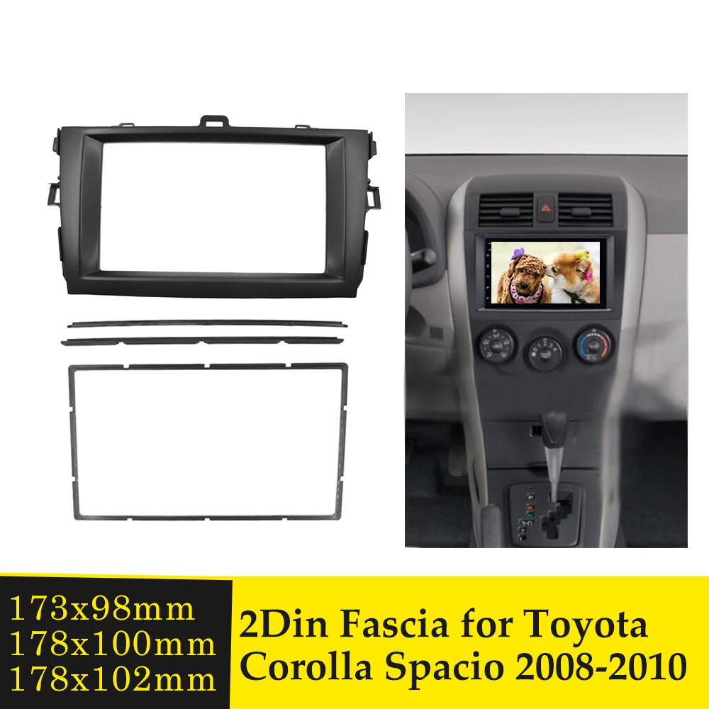2DIN радиоприемник для Toyota Corolla 2007 2008 2009 2010 GPS DVD стерео CD Панель Крепление приборной