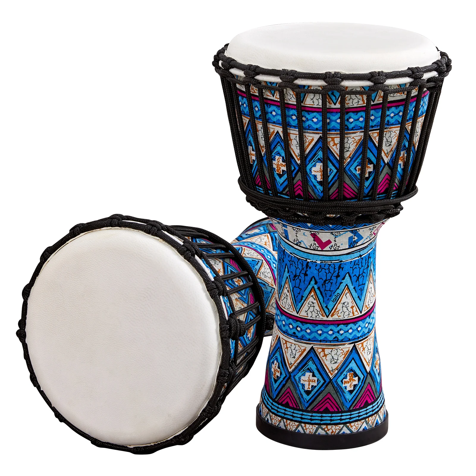 8 дюймовый портативный Африканский барабан Djembe ручной с красочными