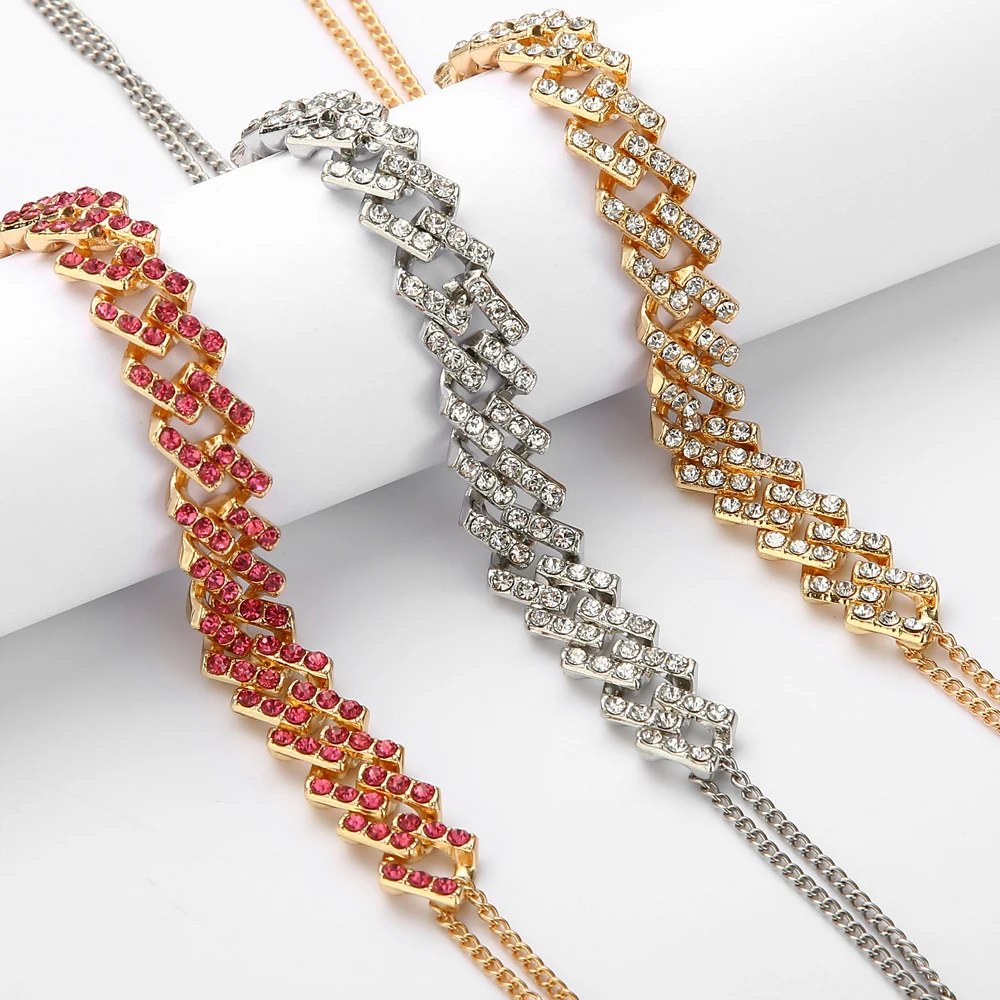 

Iced Out Butterfly Necklace Set Cuban Link Chain Choker Necklace Gifts for Women Butterfly Chains Bling Hip Hop Pendant Jewelry