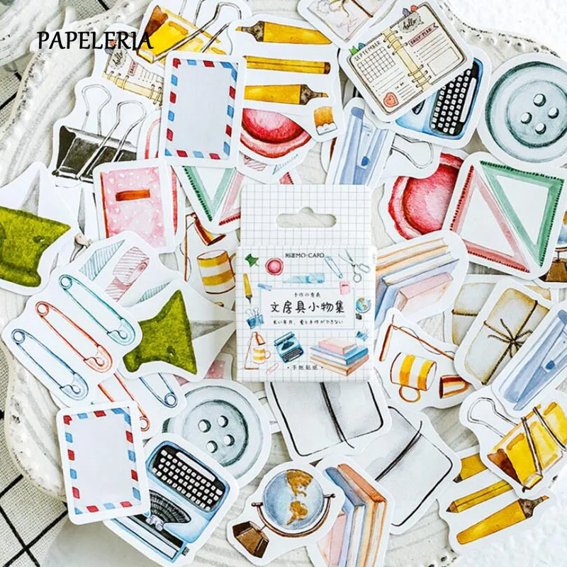 

45 Pcs/Set Cute Stationery Stickers Planner Scrapbooking Diy Decoration Diary Album Stick Label Journal Sticker