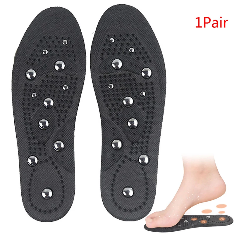 Магнитный Массажер для терапии ног 1 пара стельки похудения память хлопок мужчин