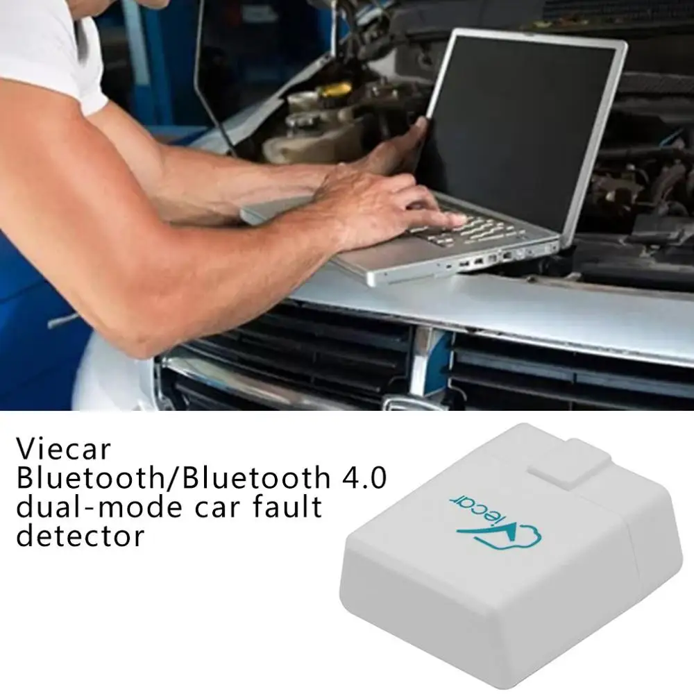 

New Viecar Bluetooth/Bluetooth 4.0 Dual-Mode Car Fault Detector Supports Android Apple System Car Diagnostic Scanner
