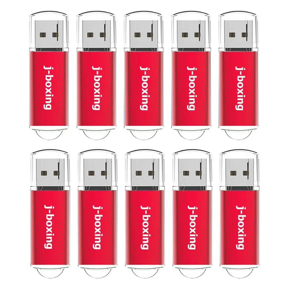 J boxing 10 шт. 64 Мб USB флеш накопитель прямоугольник 2 0 ручка флешки с крышкой для ПК