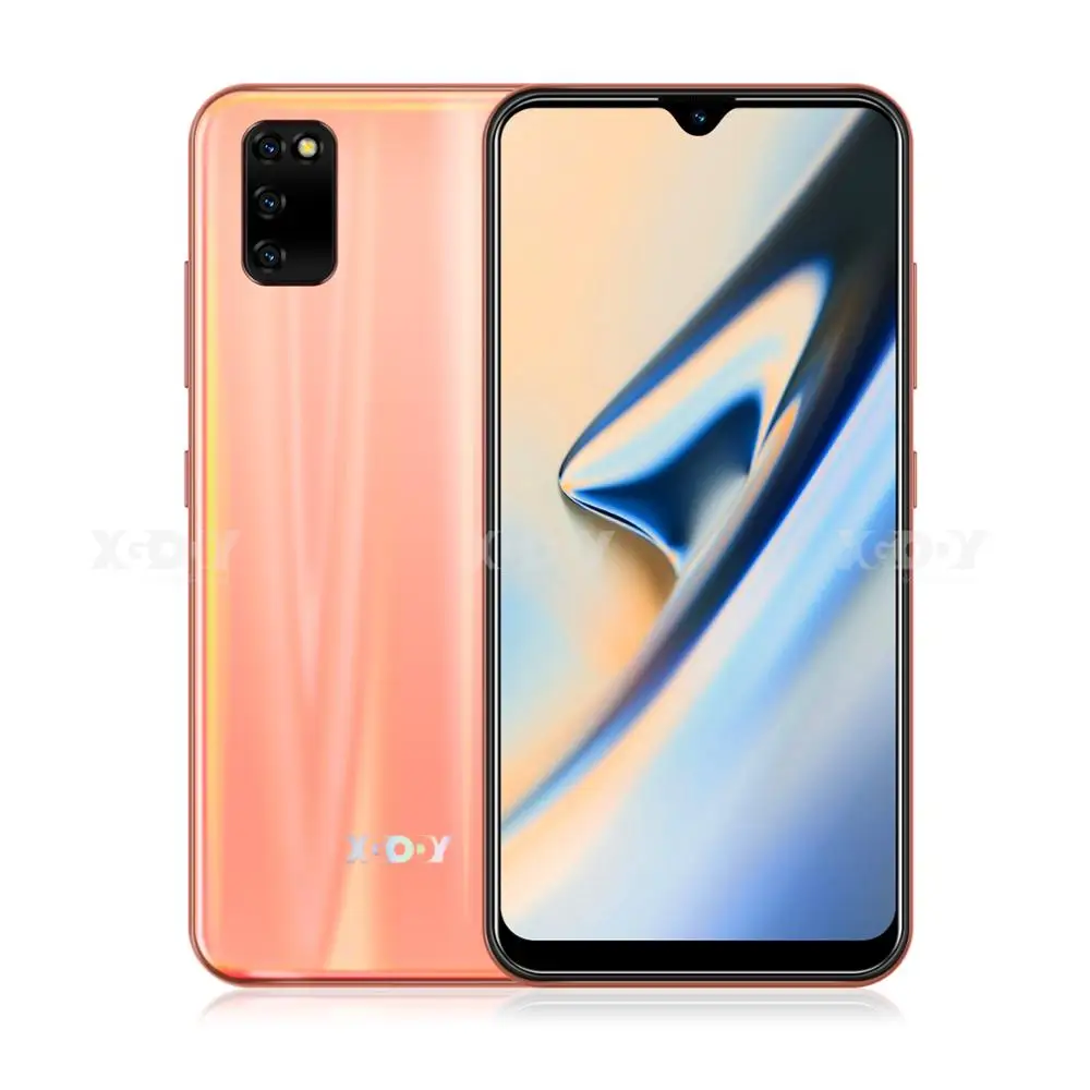 Orange XGODY M30s 4G Смартфон Android 9,0 6," экран капли воды 3g 32G MTK6737 четырехъядерный 8 Мп 2850 мАч разблокировка лица ID мобильный телефон - Цвет: Orange