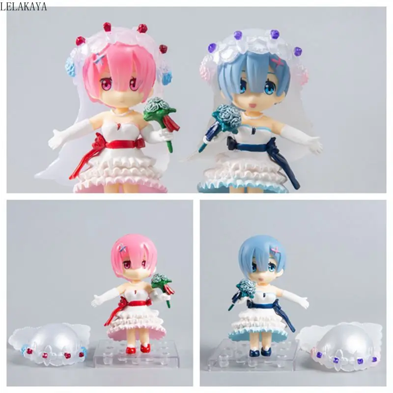 2 шт./компл. Re: жизнь в другой мир от нуля Rem Ram свадебное платье Ver. Аниме ПВХ экшн