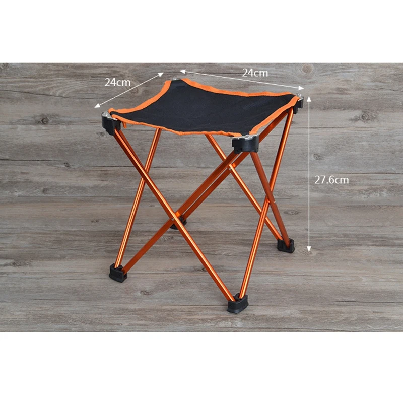 

Folding Stool Outdoor Multifunctional Fishing Folding Stool Ultra-Light Aluminum Stool for Barbecue, Fishing, Hiking