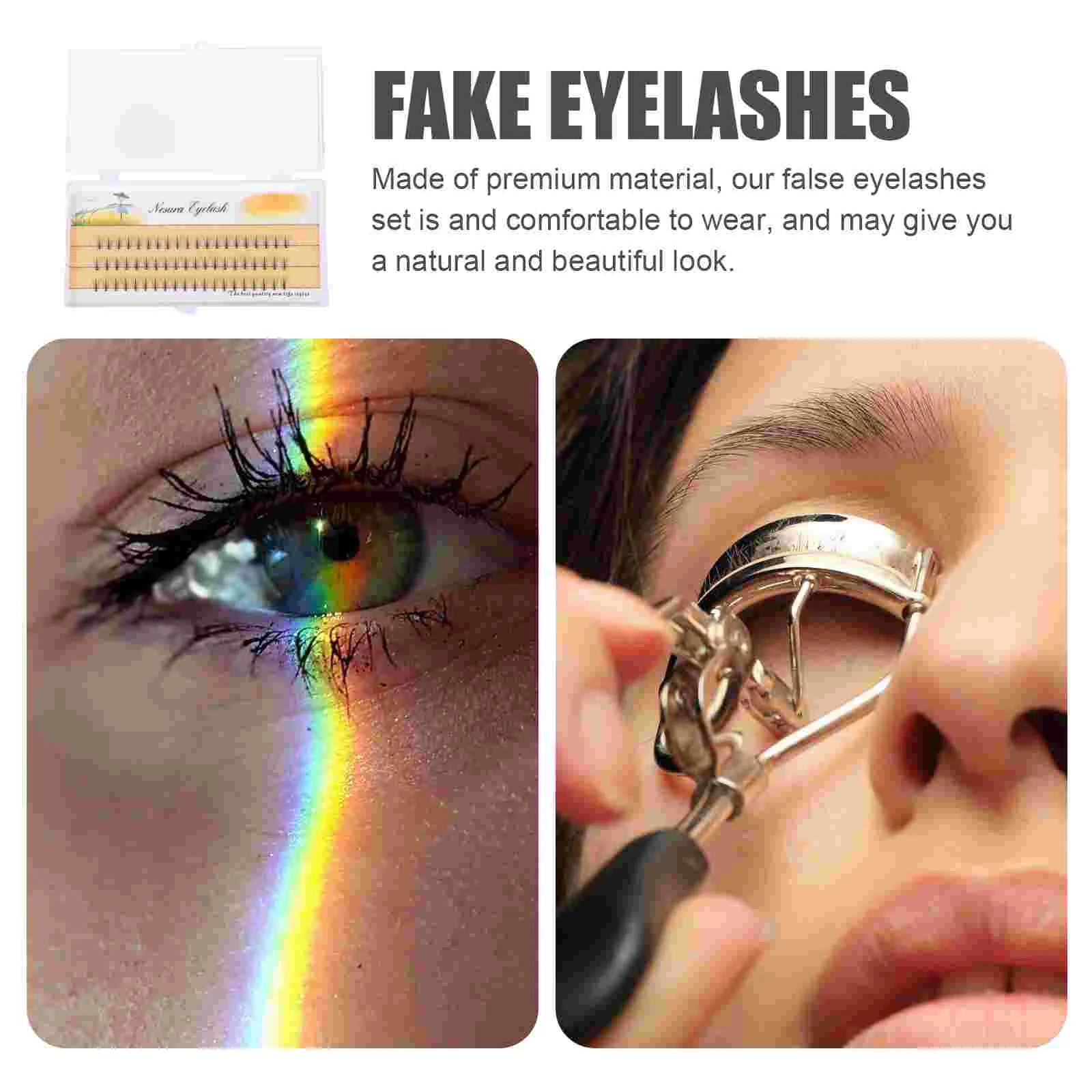 1 коробка креативных женских накладных ресниц Декоративные Искусственные черные