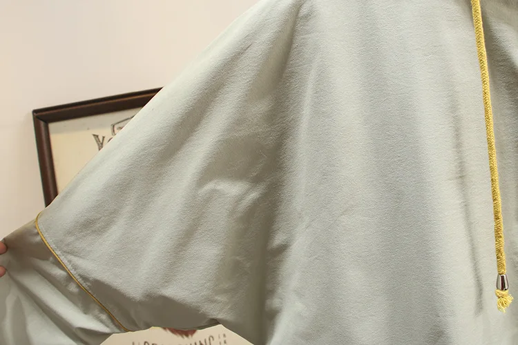 Тренч с капюшоном для женщин Весна Осень размера плюс Повседневная модная