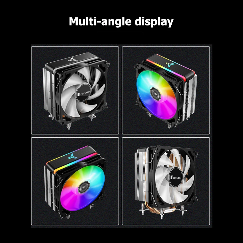 3/4pin CPU Cooler 4 Copper Heatpipe Heat Sink Dual Tower Quiet Cooling Fan For Intel LAG 1155 1156 775 AMD Socket AM3/AM2 | Компьютеры и