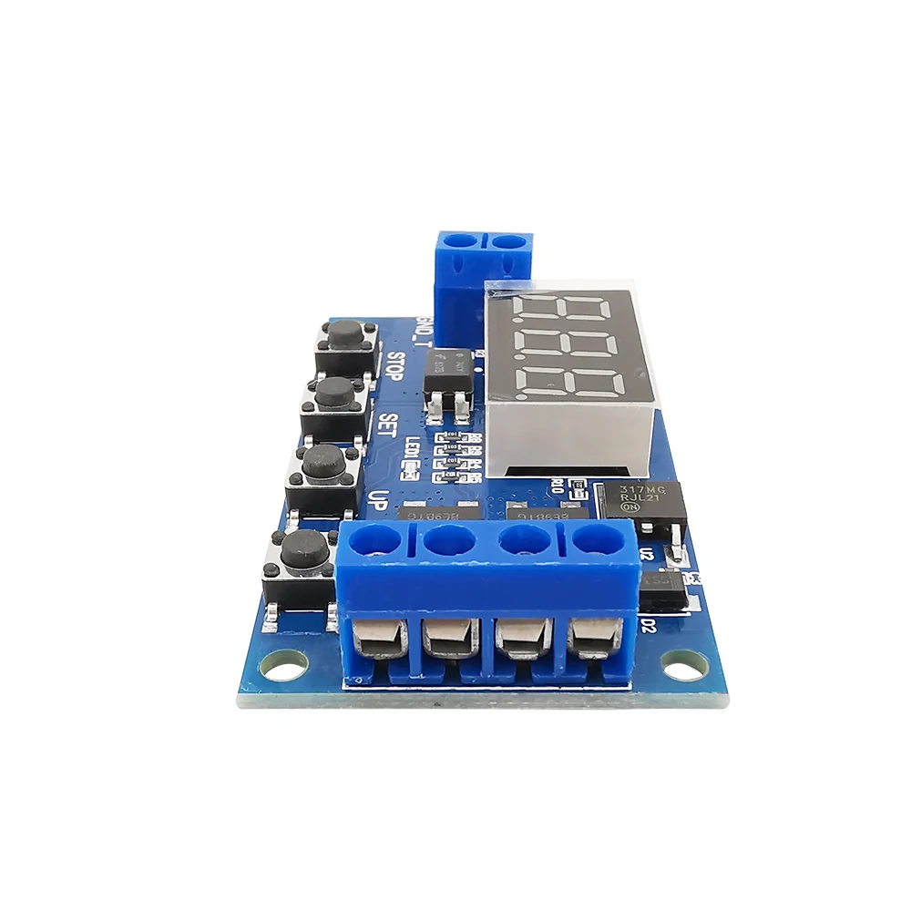 DC 12V 24V двойной МОП трубка светодиодный цифровой реле задержки времени цикл