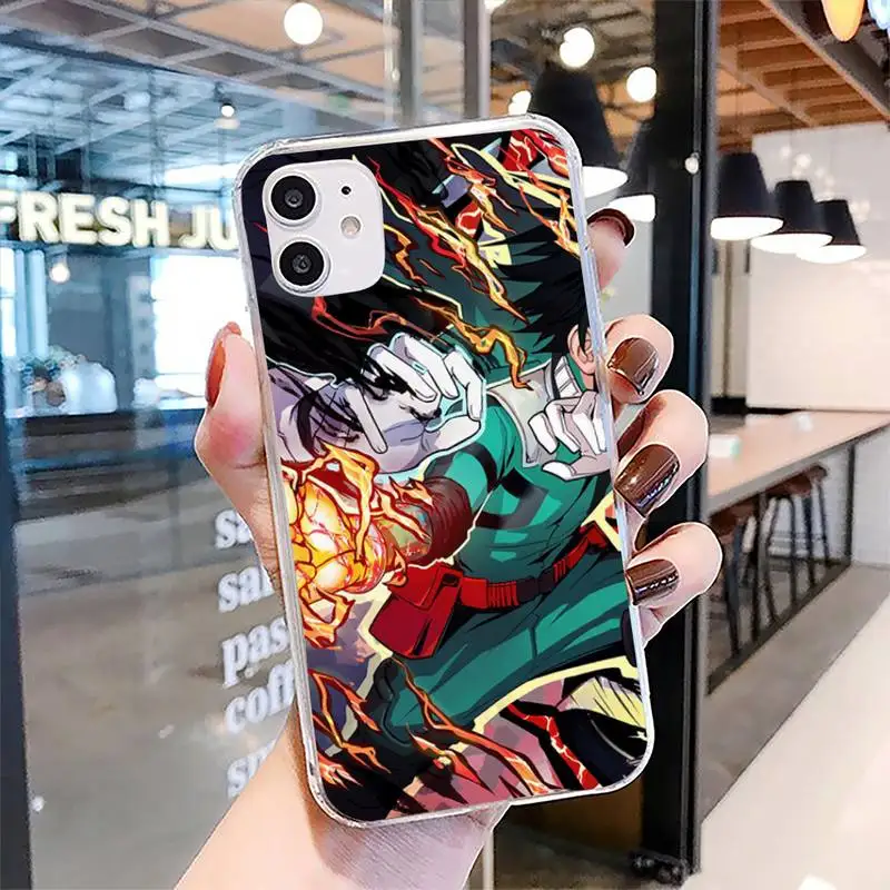 

Hot Anime Comic Hero Phone Case For Clear-Iphone 5 5s se 6 6s 7 8 11 12 X Xs Xr Pro Plus Max Mini Cover