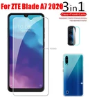 3 в 1 стекло + чехол для ZTE Blade A7 2020 защита для экрана закаленное стекло для ZTE Blade A7 2020 Защитное стекло для камеры