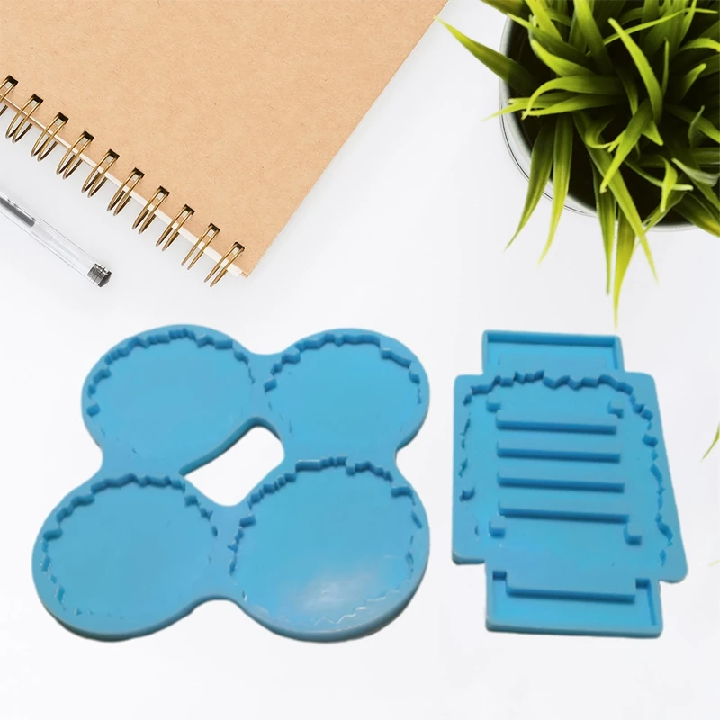 

DIY Crafts Decorations Making Tools Cup Mat+Holder Silicone Mould Kit Coaster+Stand Epoxy Resin Mold Set