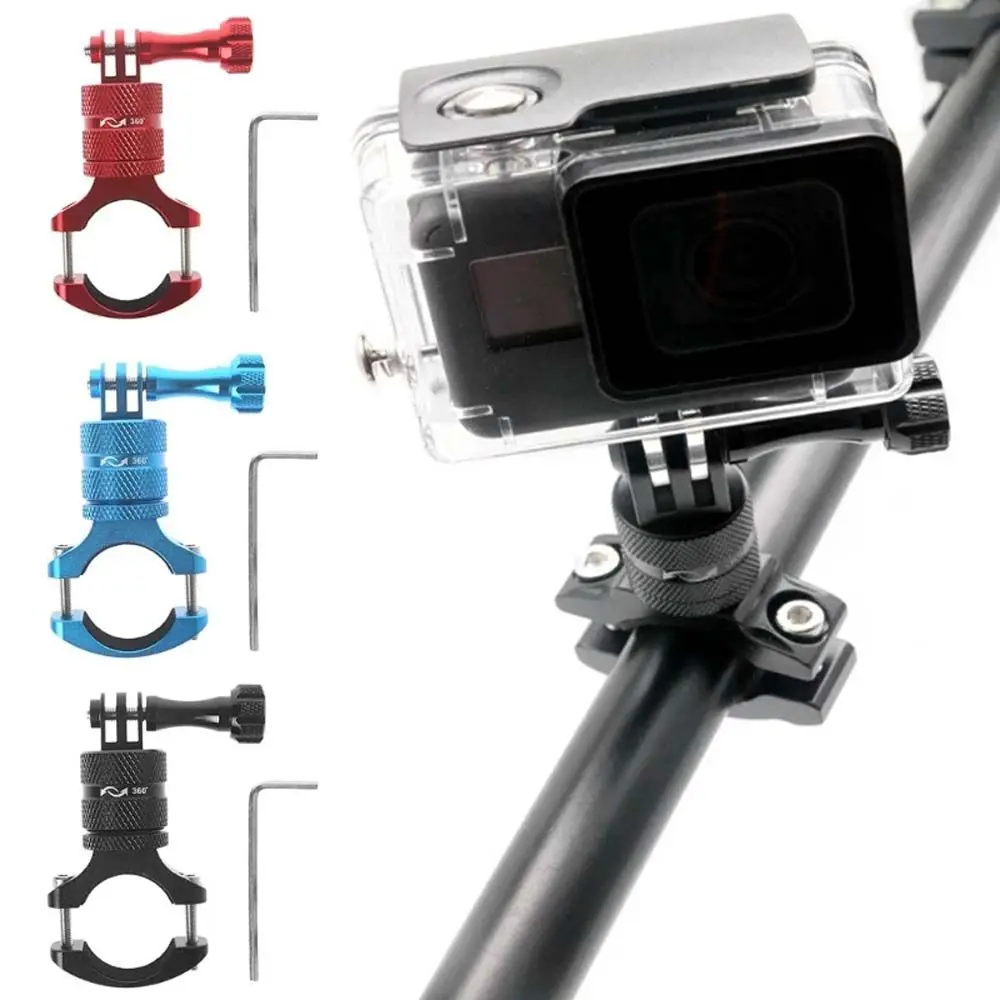 

Bike Bicycle Camera Holder 360 Swivel Cycling Motorcycle Handlebar Stand Mount Clamp Metal for MTB for Gopro Action Camera Phone