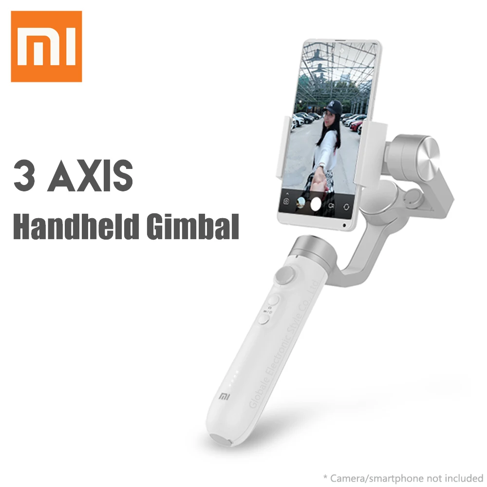 Original Xiaomi 3 Axis Handheld Gimbal Stabilizer for Action Camera Smartphone Support Vertical |