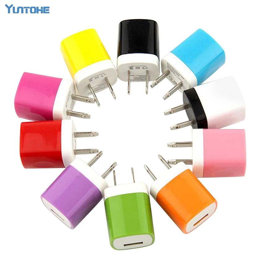 Красочные 1A штепсельная вилка американского стандарта AC адаптер питания