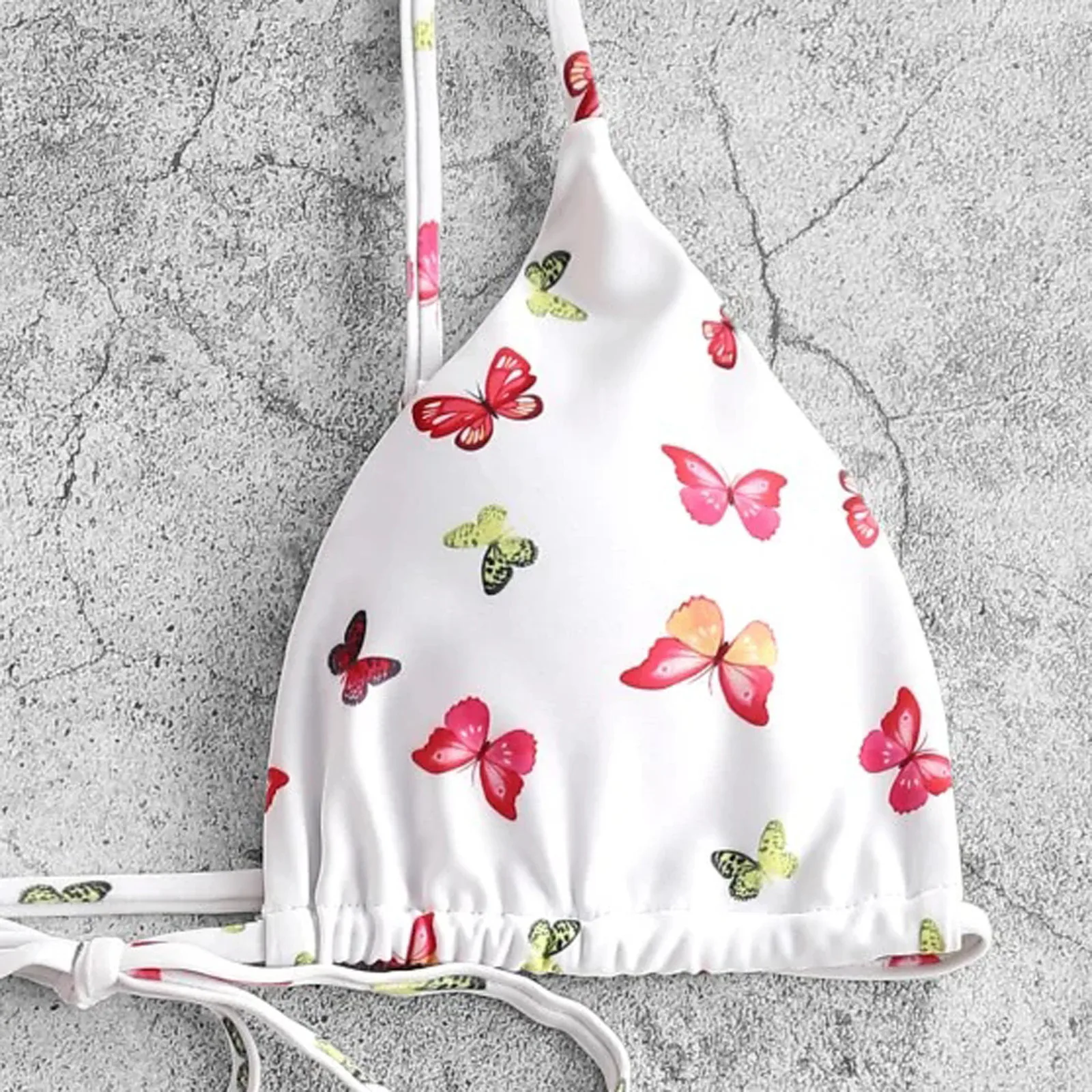 Милый женский стиль сексуальный купальник из двух предметов купальный костюм на