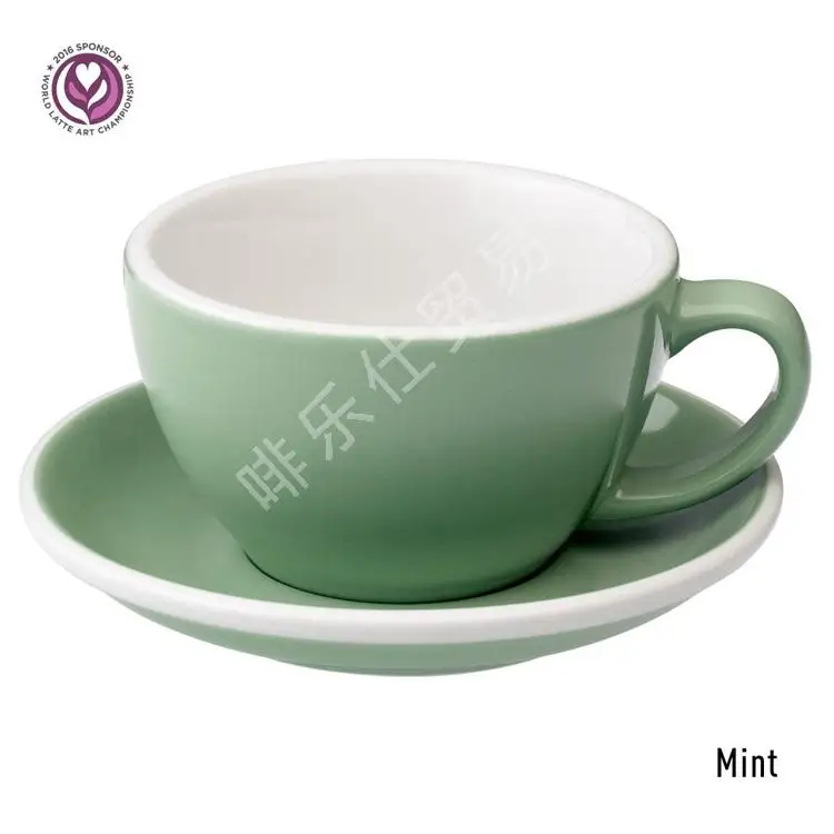 Европейская керамическая кофейная чашка блюдце простота пенька эспрессо латте