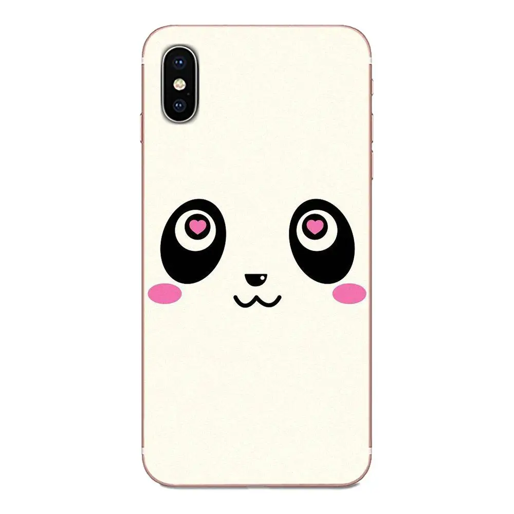Милый мультфильм животных панда Черный Белый для Sony Xperia Z Z1 Z2 Z3 Z4 Z5 compact Mini M2 M4 M5 T3 E3