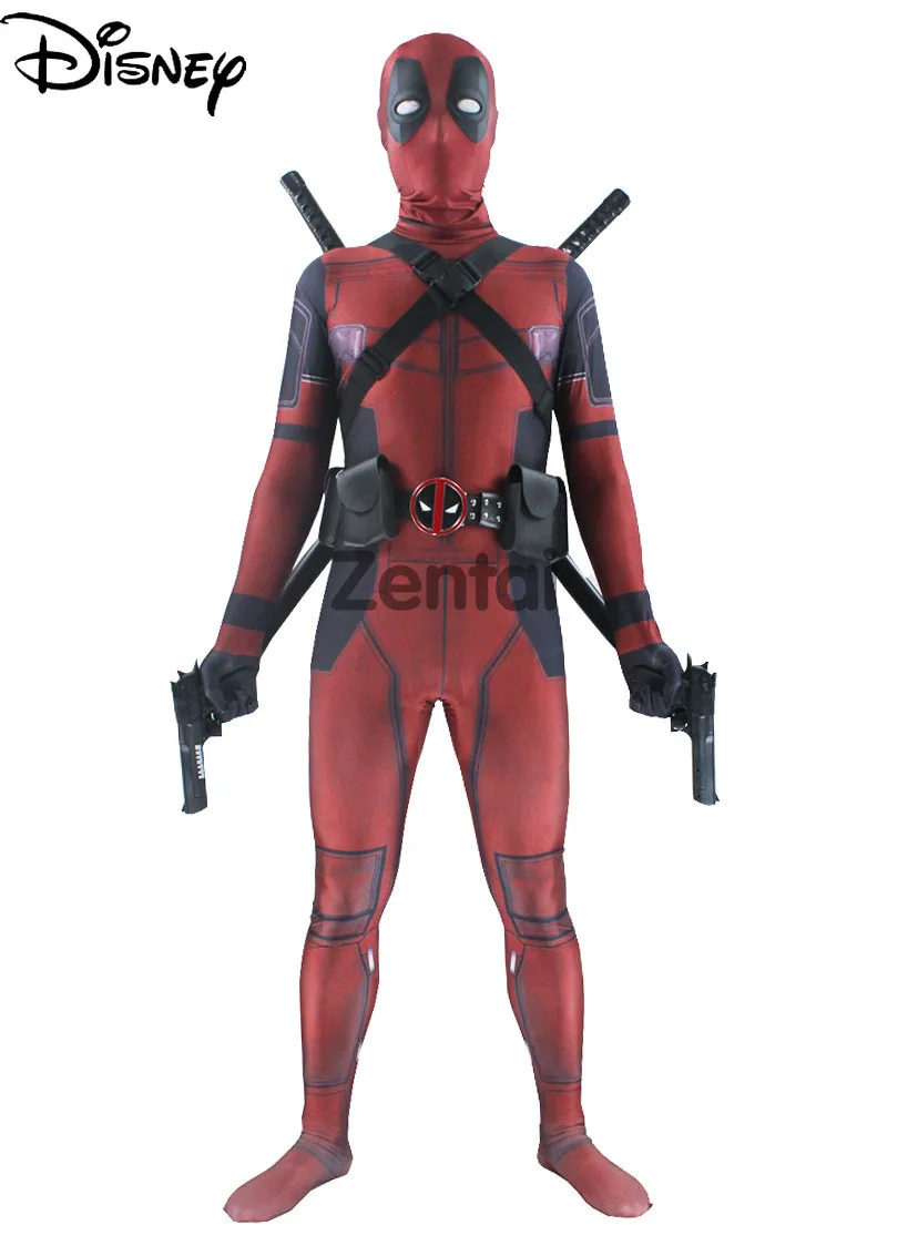 

Креативный персональный костюм Disney Дэдпул Хэллоуин принт Csoplay взрослый костюм для косплея