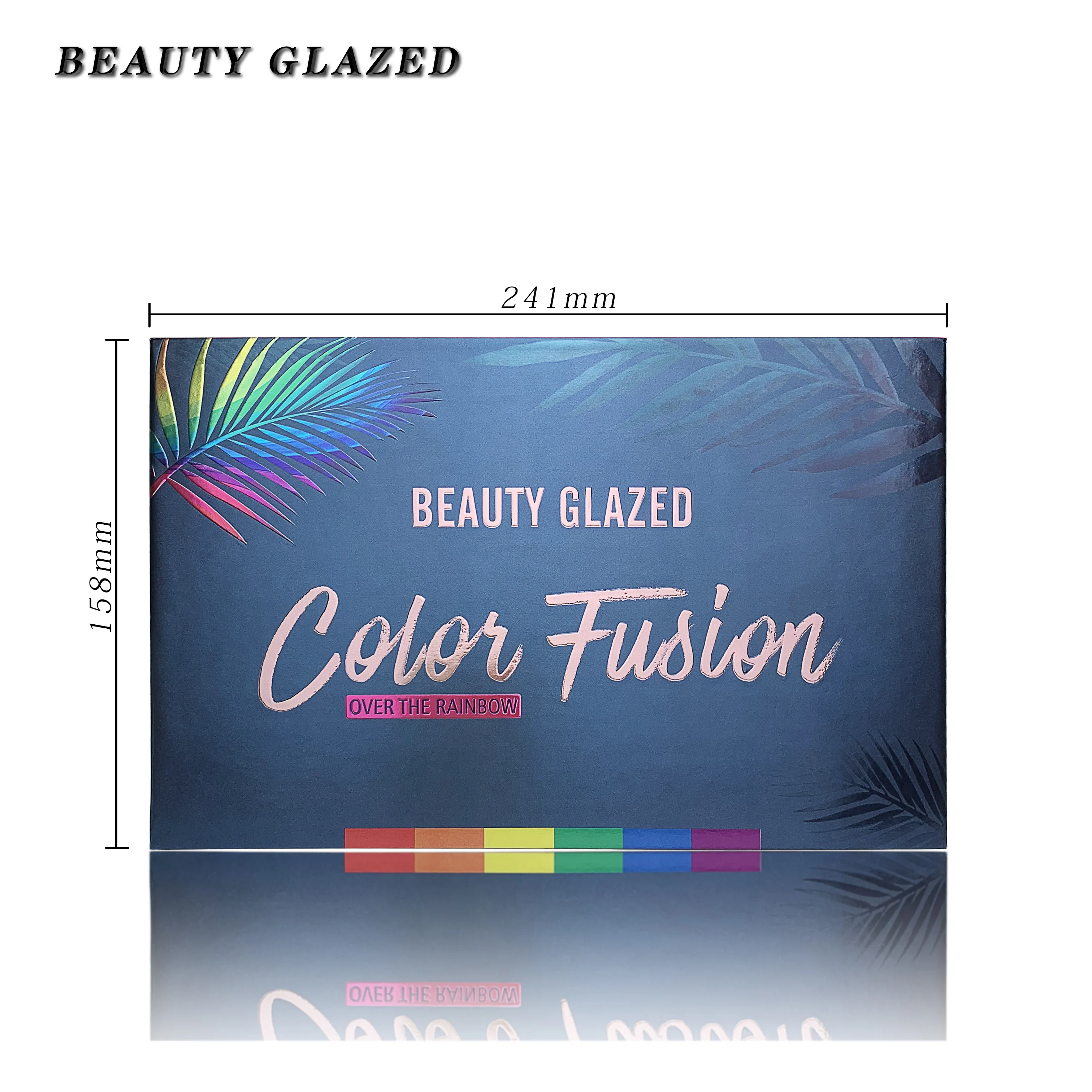 Палетка радужных теней BEAUTY GLAZED 39 цветов тени для век с кристаллами и землей