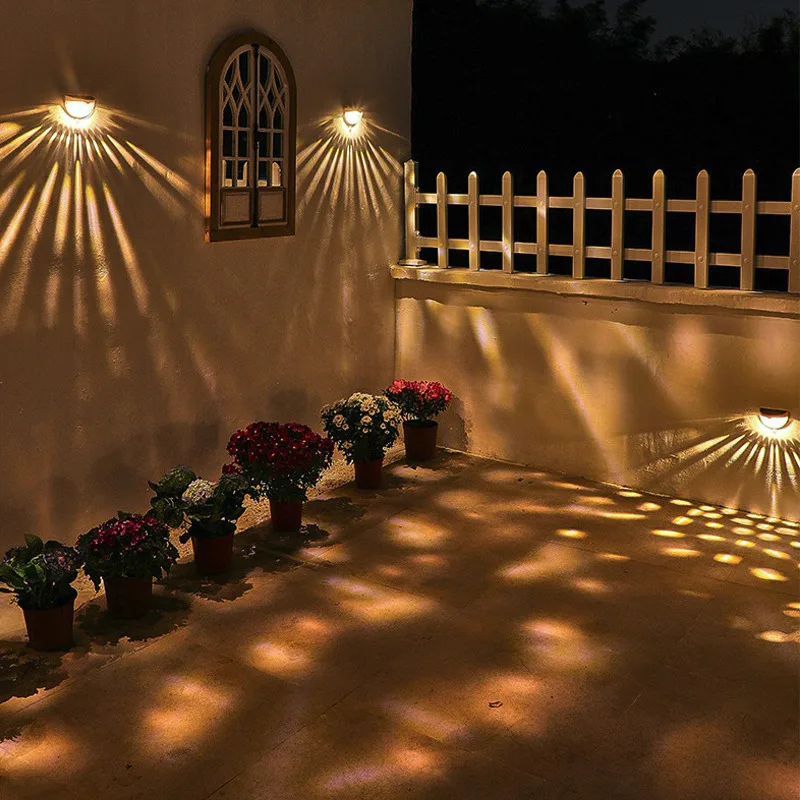 

LED Solar Light Outdoor Solar Lamp With Motion Sensor Light Wall Lamp Yard Lighting Fence Lamp Night Light For Garden Decoration