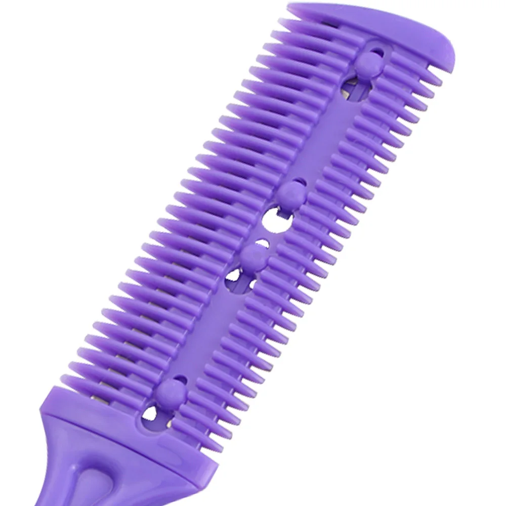 

1Pcs Hair Cutter Comb Double Side Haircut Scissors Plastic Hair Comb Cutter Trimmer With Stainless Steel Blade Hair Shaper Razor