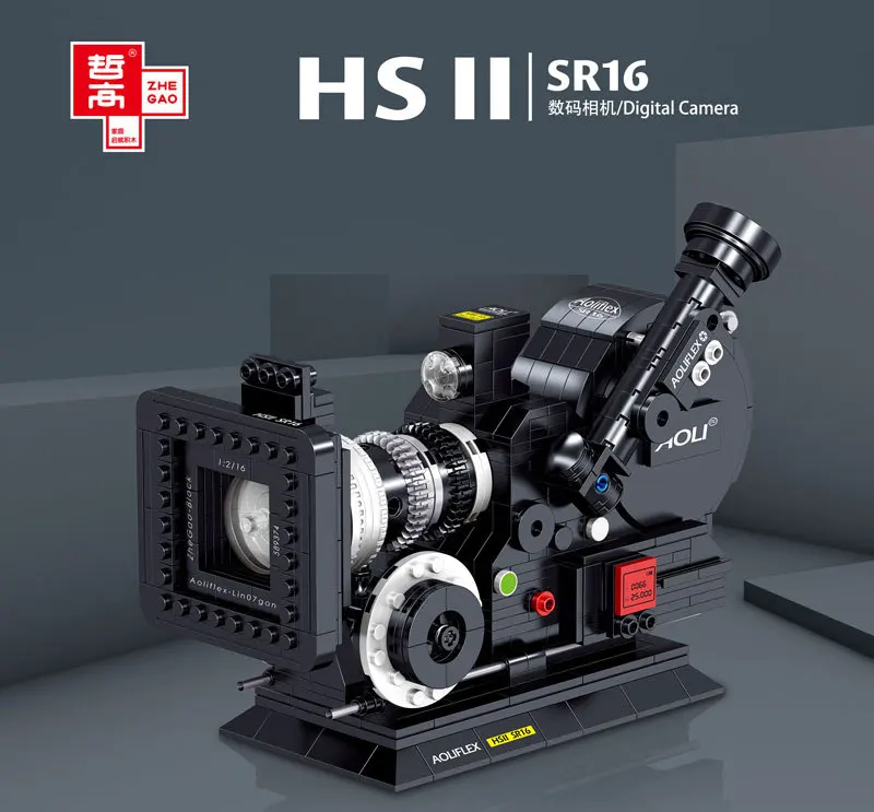 

Creative Moc Mini7c Camera Polaroid Building Block Bricks Assembly Educational Toys For Children Birthday Gifts Digital Camera