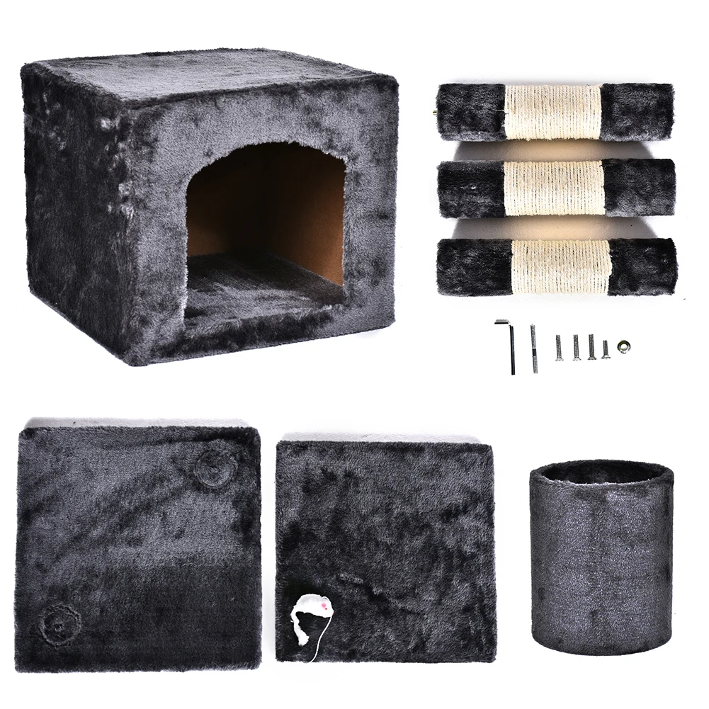 3" Deluxe Cat Tree Level, доска для царапания активности, дерево с когтеточками для котят