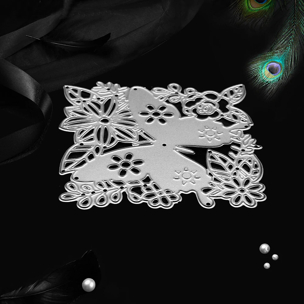 Новинка 2019 потрясающие металлические Вырубные штампы в виде бабочки для