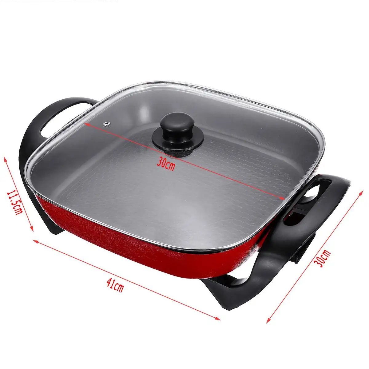 

1400W Multifunctional Electric Frying Pan Cookers Skillet Fried Eggs Steamer Boiler Non-Stick Fried Steak Pancake Breakfast Make