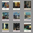 Выставочный плакат Эдварда Хоппер, настенное искусство, домашний декор, реализм, архитектура, пейзаж, идея подарка, минимализм, принты на холсте