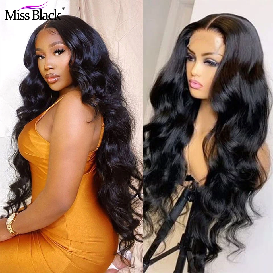 Body Wave 4x4 Lace Closure Human Hair Wigs Pre Plucked With Baby Hair Water Wave Lace Wig Brazilian Remy Hair for Black Women