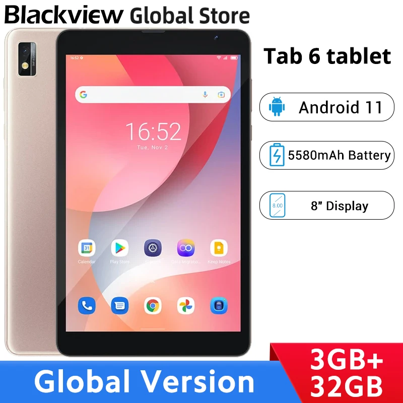 Global Version Blackview Tab 6 tablets 3GB RAM 32GB ROM 8