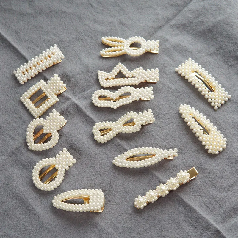 1 набор/шт. Корейских модных заколок для волос с жемчугом для женщин, аксессуары для укладки волос, сделанные вручную, приятные подарки.