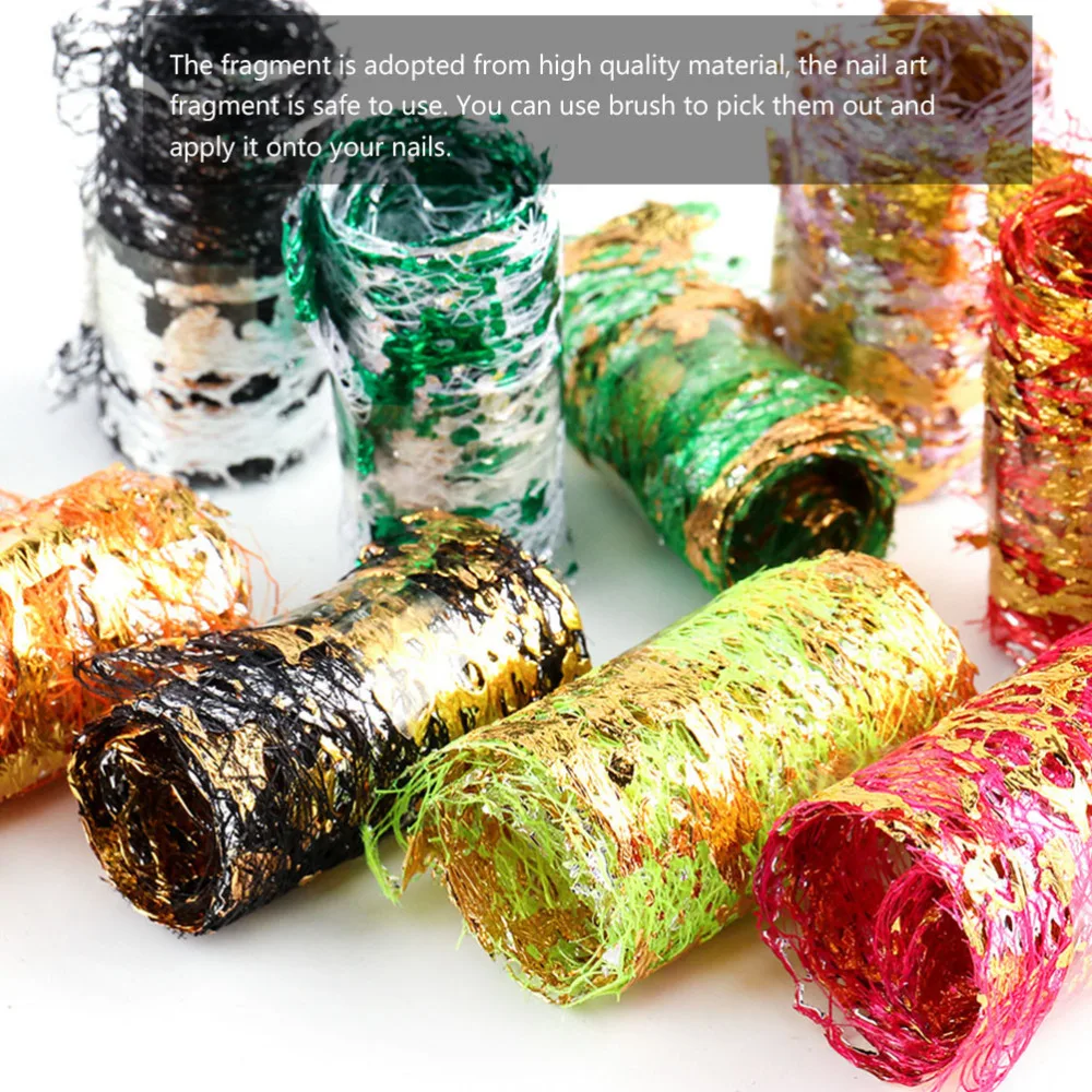 

30 Rolls Sparkling Nail Sticker DIY Nail Decals Mesh Stickers Nail Art Decor