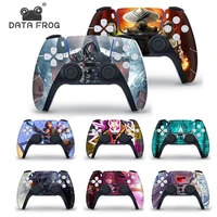 data frog protective cover sticker for ps5 controller skin for playstation 5 gamepad camouflage style decal handle accessories